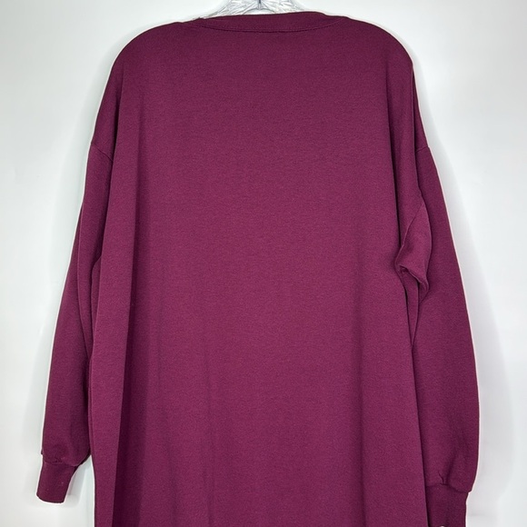 Vintage Northern Nights Burgundy Long Night Shirt XL - Picture 4 of 10